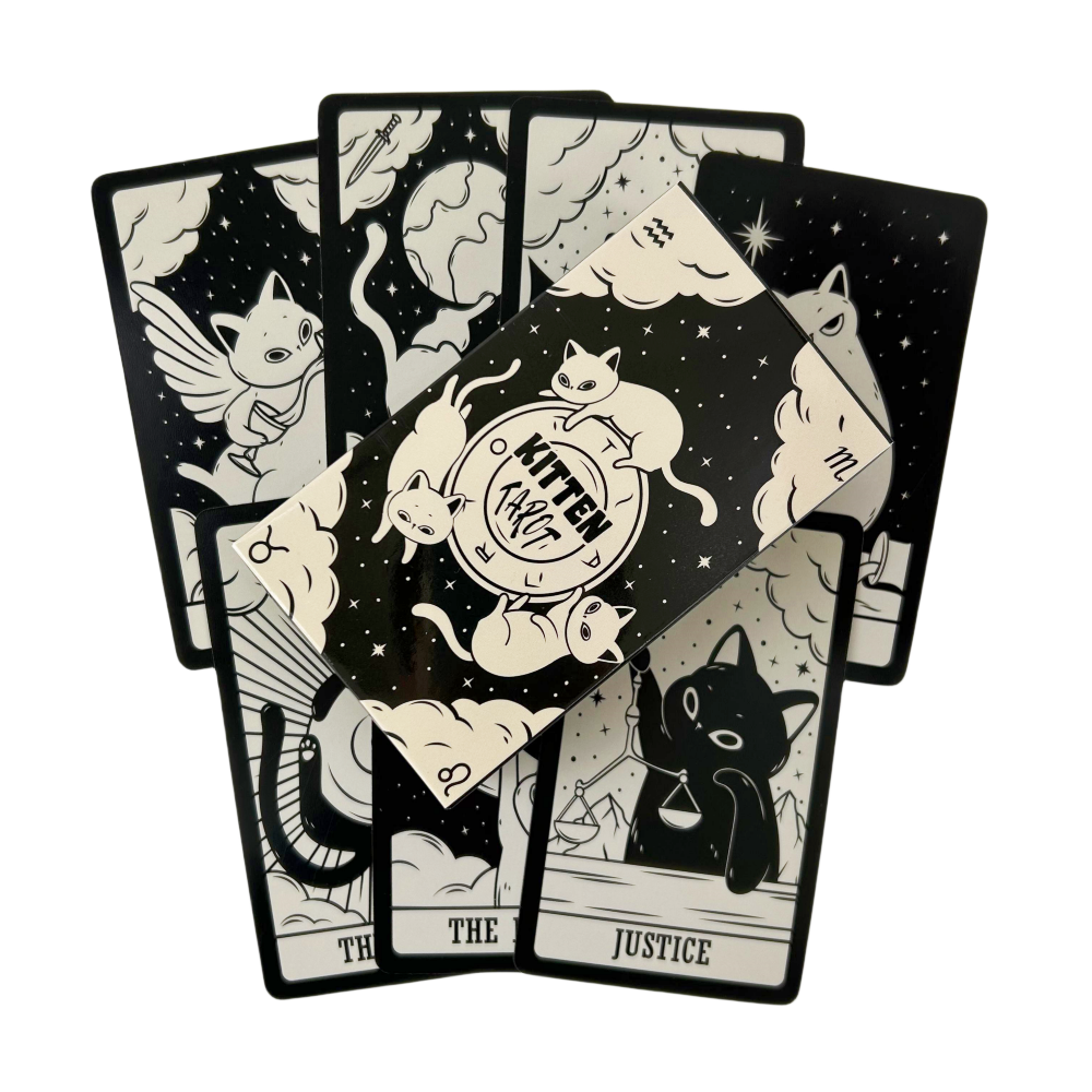 Board Game List - Cats Kitten Tarot Deck Cards Game