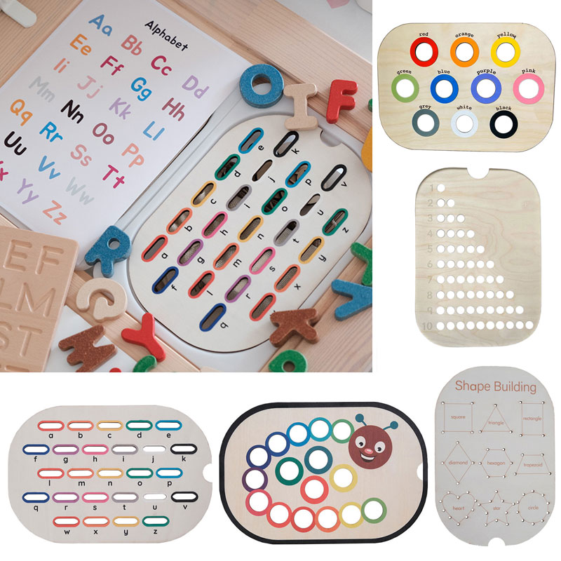 Board Game With Questions - Children Montessori Games Fine Movement Training