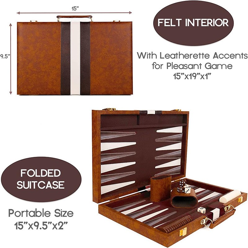 New classic backgammon set wit - Board Game Harvest ulasan dan harga