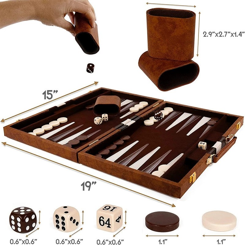 New classic backgammon set wit - Board Game Harvest ulasan dan harga