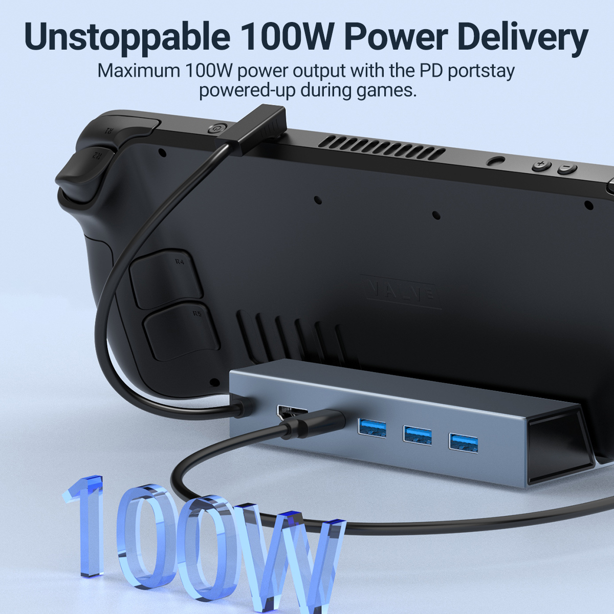 5 In 1 USB-C Game Hub Type-C C - Board Game Steam ulasan dan harga