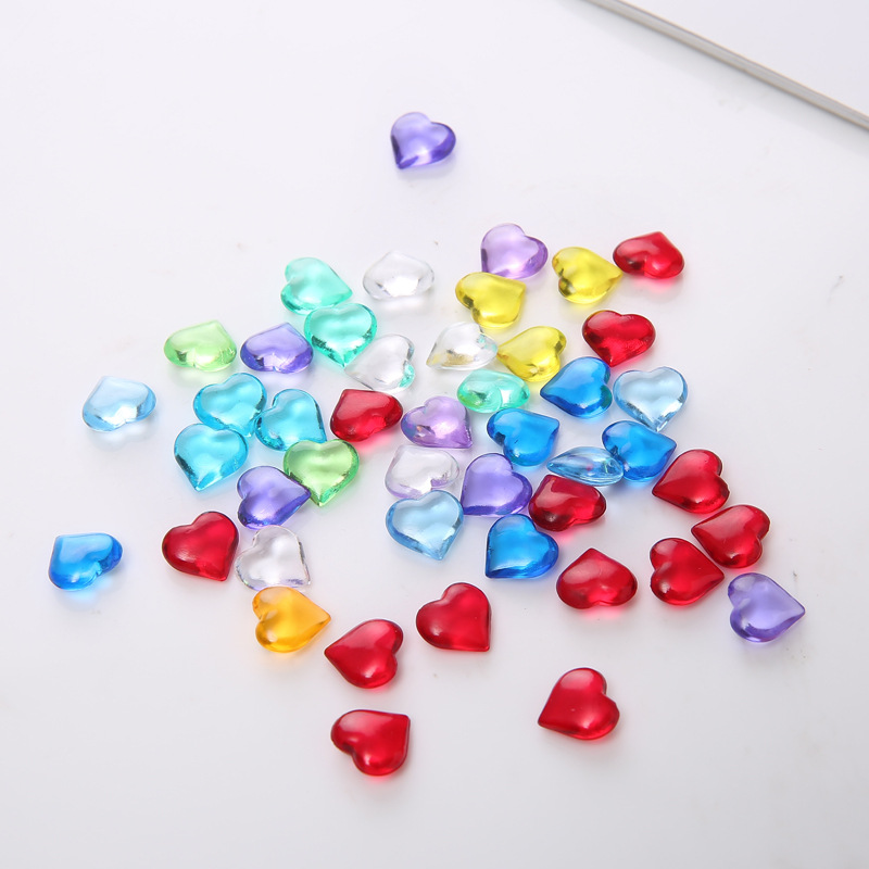 100PCS 10*4mm Heart Shape Acry - Board Game Harvest ulasan dan harga