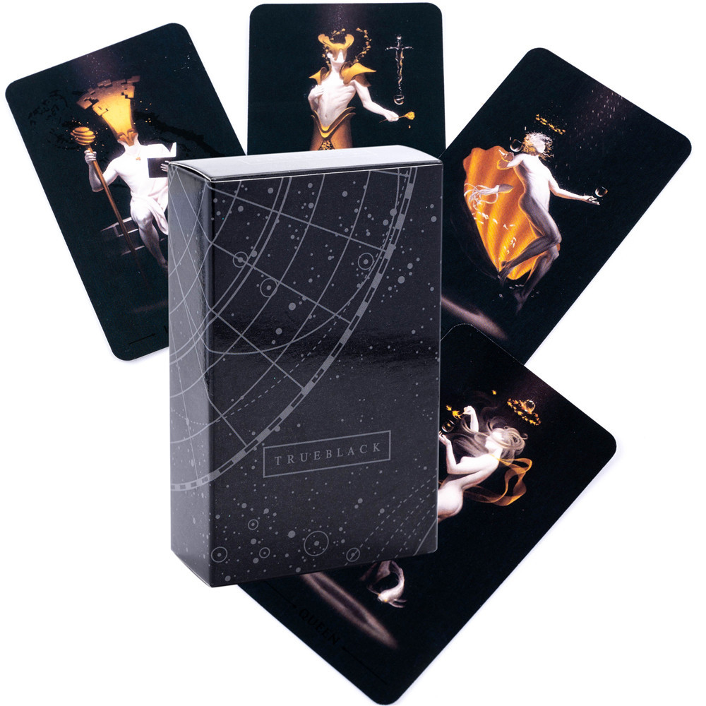 True Black Tarot Cards 78 Card - Board Game List ulasan dan harga