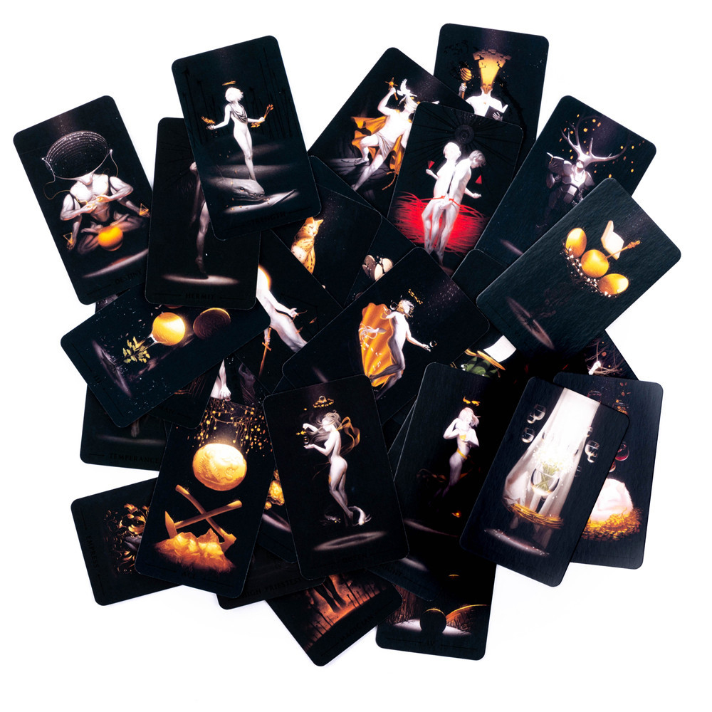 True Black Tarot Cards 78 Card - Board Game List ulasan dan harga
