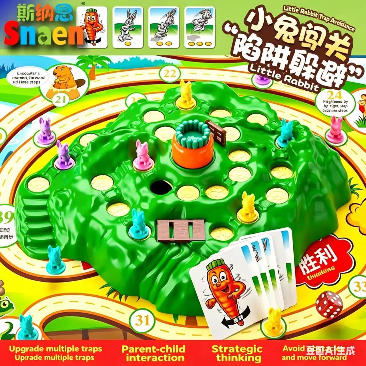 Hot Sale Fun Toy Rabbit Trap U - Board Game With Questions ulasan dan harga