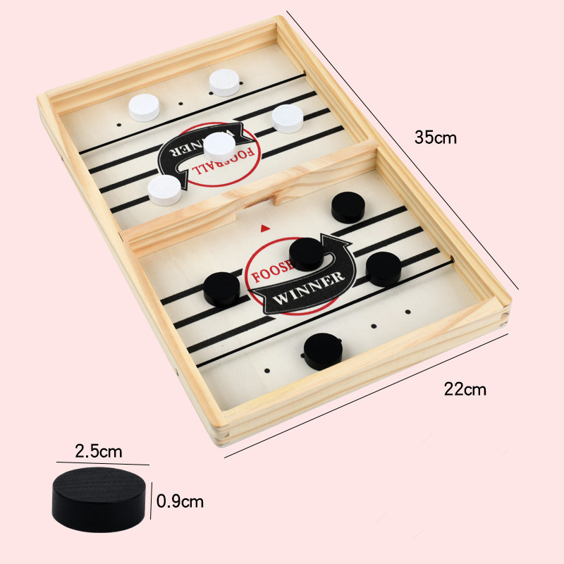 Table Hockey Paced Sling Puck  - Board Game With Questions ulasan dan harga