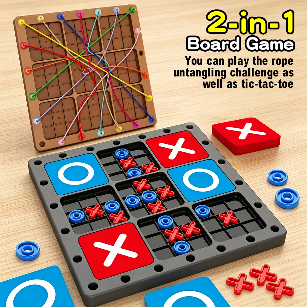 Children 2-in-1 Rope Untanglin - Board Game For Kids ulasan dan harga