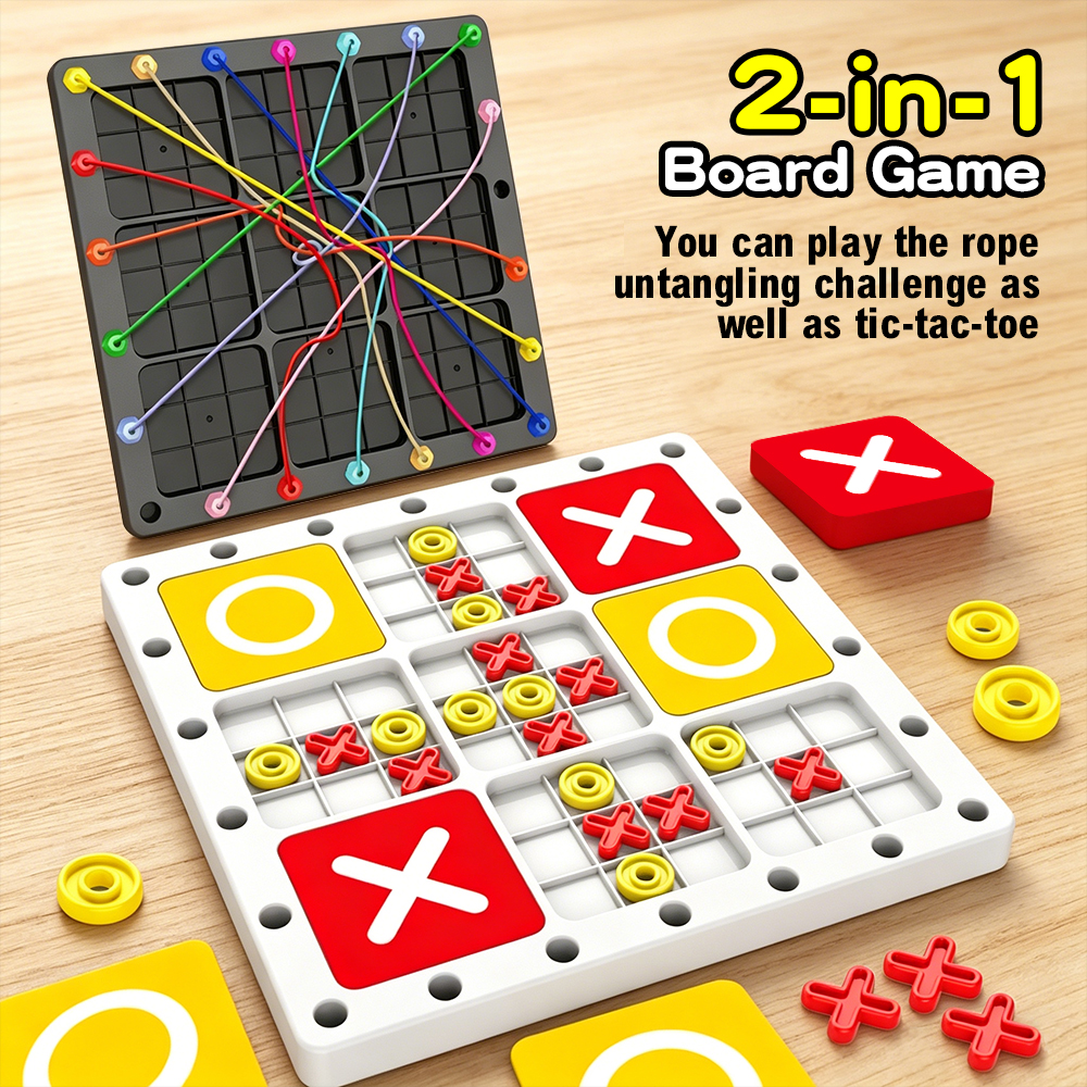 Children 2-in-1 Rope Untanglin - Board Game For Kids ulasan dan harga