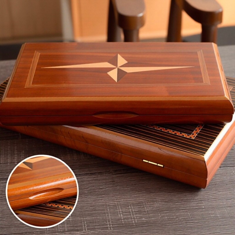 Solid Wood Backgammon 11-19 In - Board Game Harvest ulasan dan harga