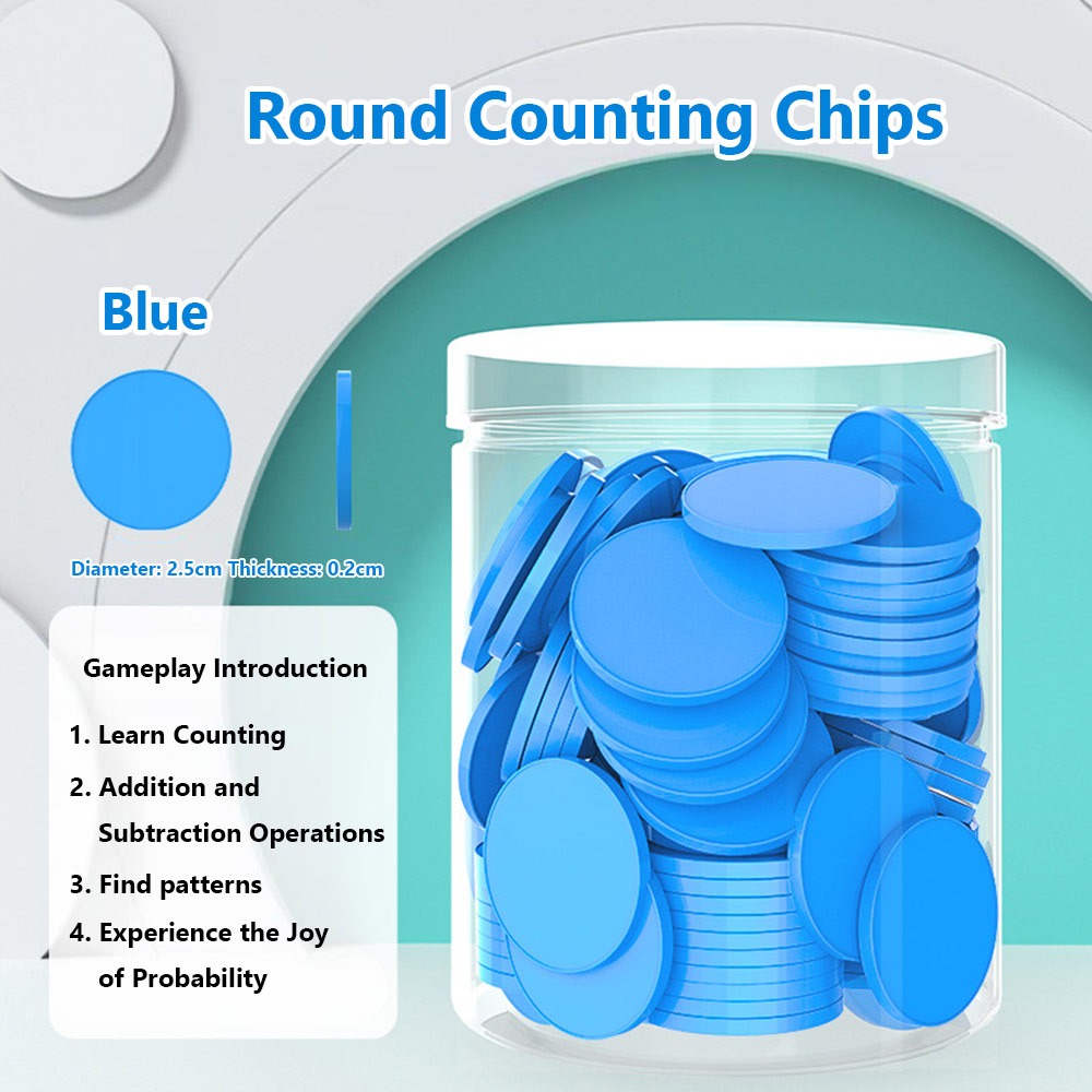 100pcs Plastic Counting Chips  - Board Game Harvest ulasan dan harga