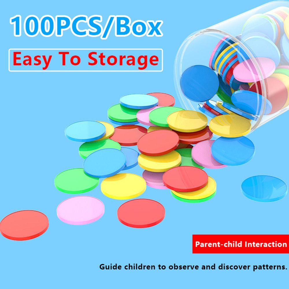 100pcs Plastic Counting Chips  - Board Game Harvest ulasan dan harga