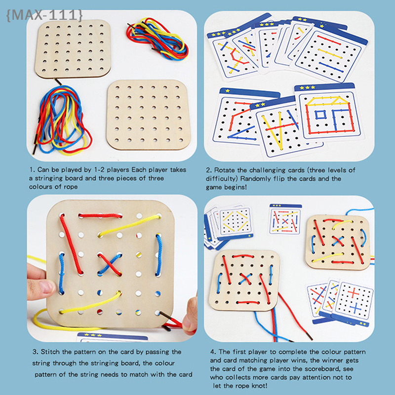 【F2-MAX111】Wooden Montessori G - Board Game With Questions ulasan dan harga