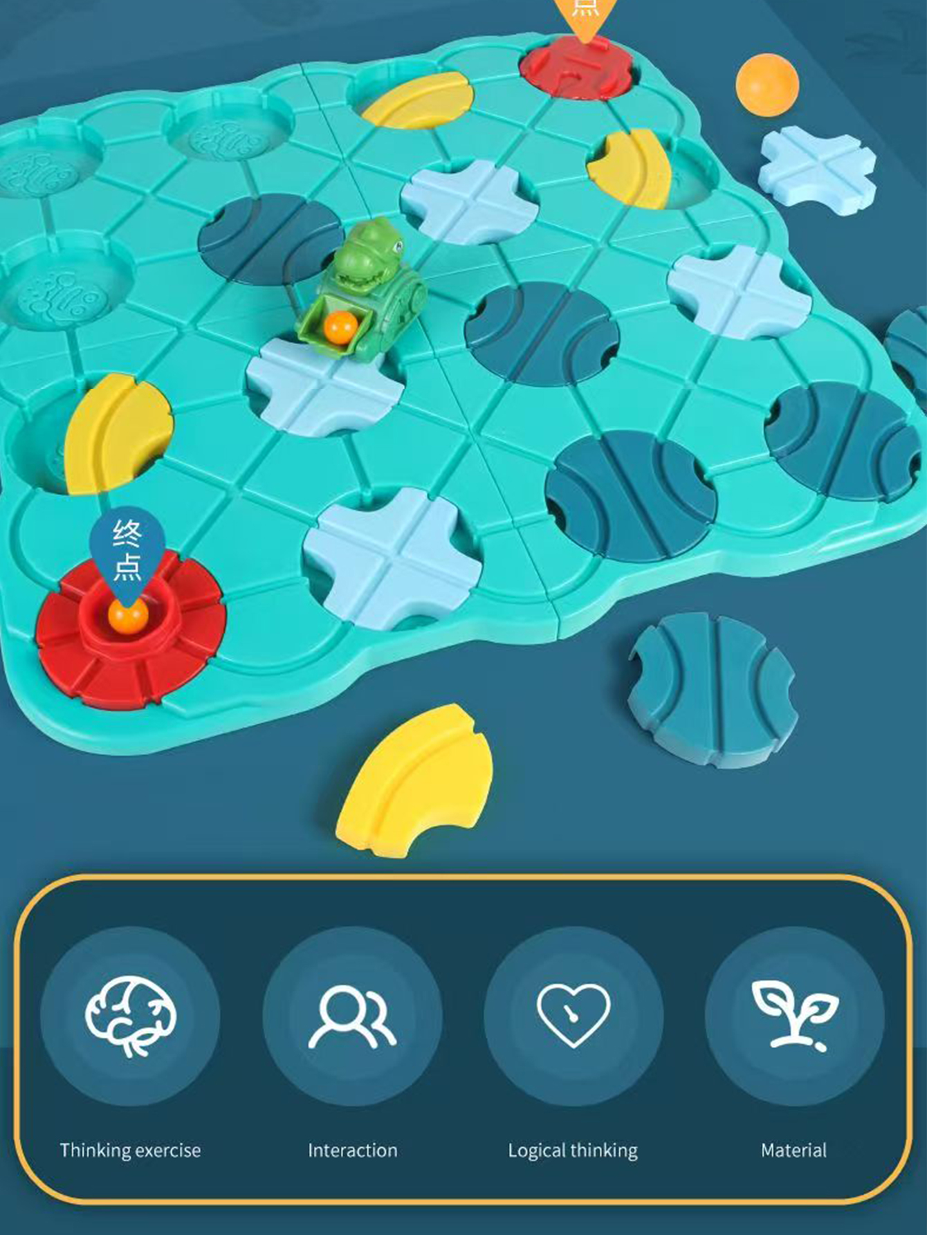 Logical Road Builder Maze Toy  - Board Game Path ulasan dan harga