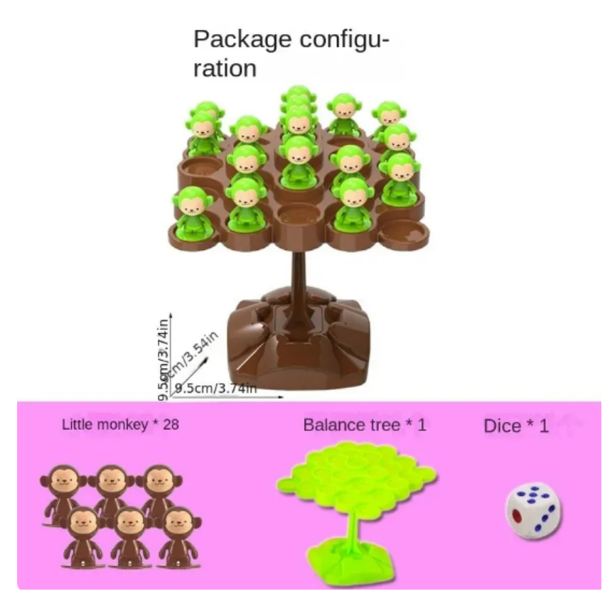 Monkey Balance Tree Focus Bala - Board Game With Questions ulasan dan harga